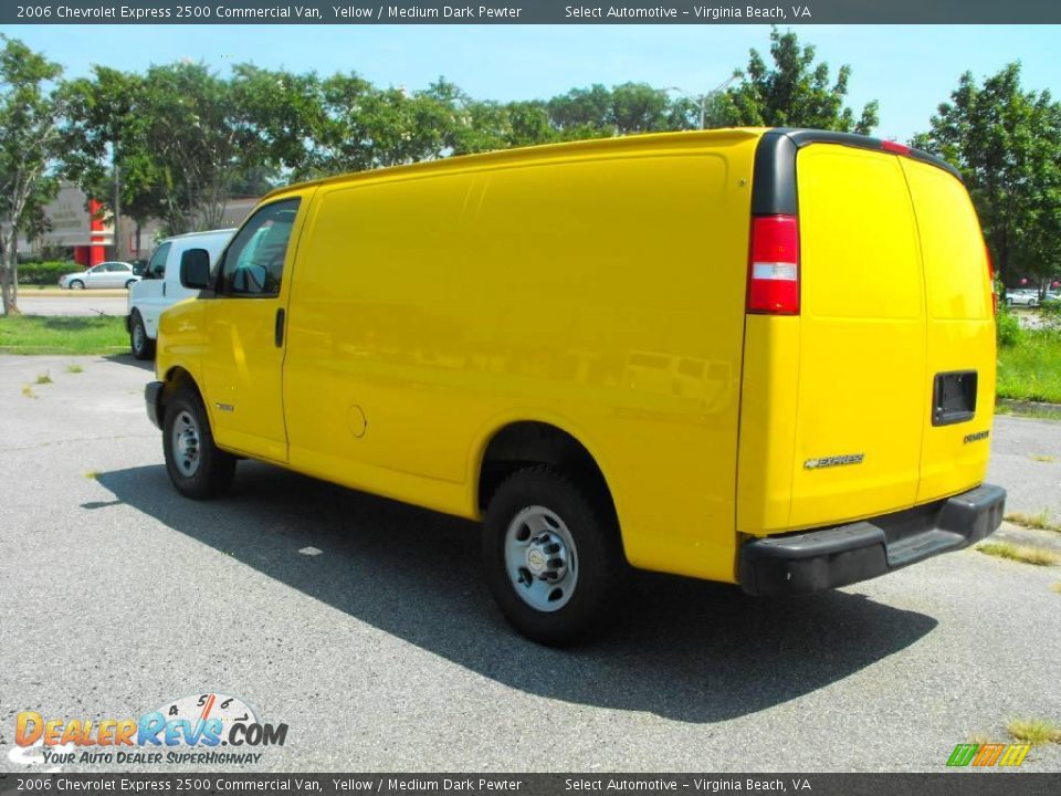 2006 Chevrolet Express 2500 Commercial Van Yellow / Medium Dark Pewter Photo #8