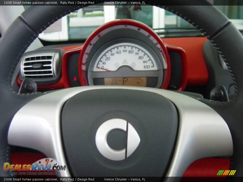2008 Smart fortwo passion cabriolet Rally Red / Design Red Photo #32