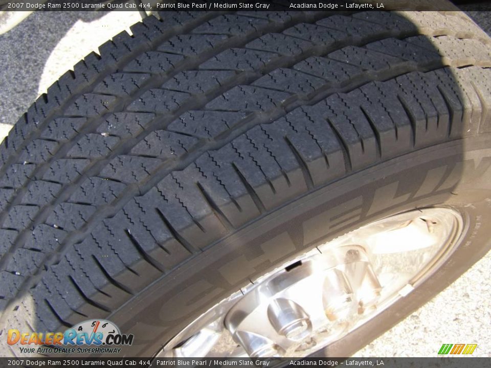 2007 Dodge Ram 2500 Laramie Quad Cab 4x4 Patriot Blue Pearl / Medium Slate Gray Photo #12