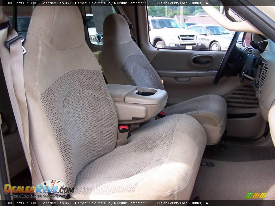 2000 Ford F150 XLT Extended Cab 4x4 Harvest Gold Metallic / Medium Parchment Photo #12