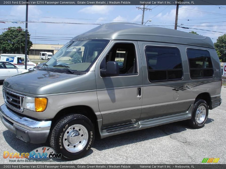 2003 Ford E Series Van E250 Passenger Conversion Estate Green Metallic / Medium Pebble Photo #1