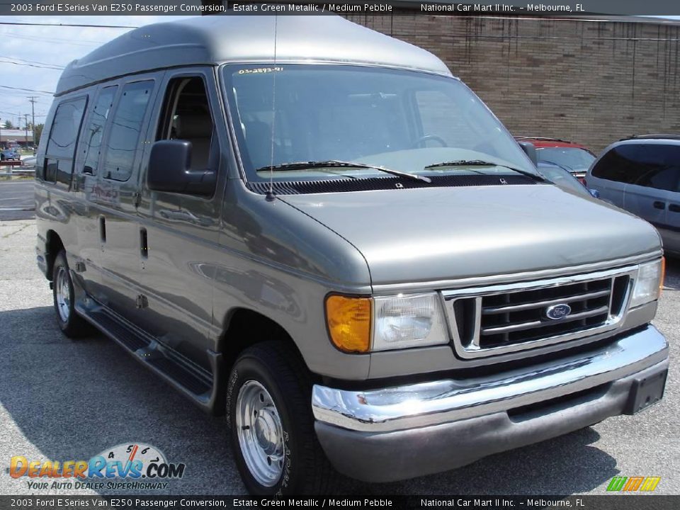 2003 Ford E Series Van E250 Passenger Conversion Estate Green Metallic / Medium Pebble Photo #4