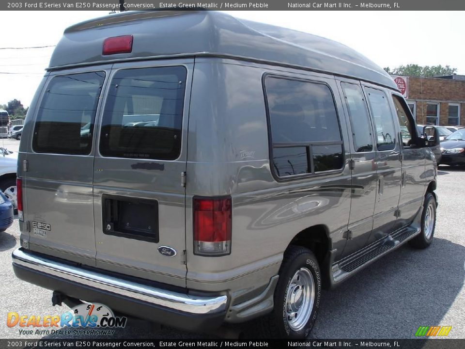 2003 Ford E Series Van E250 Passenger Conversion Estate Green Metallic / Medium Pebble Photo #6