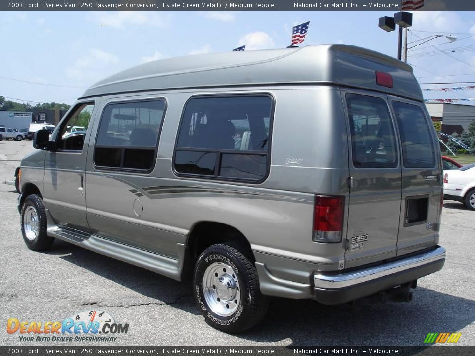 2003 Ford E Series Van E250 Passenger Conversion Estate Green Metallic / Medium Pebble Photo #8