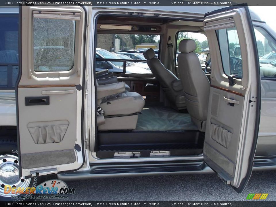 2003 Ford E Series Van E250 Passenger Conversion Estate Green Metallic / Medium Pebble Photo #16