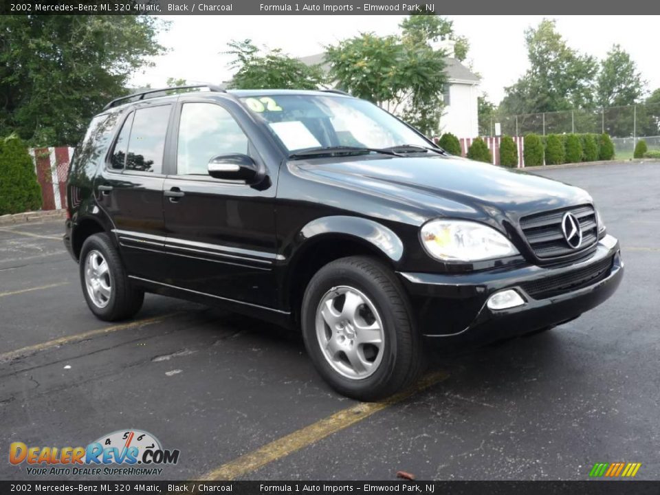 2002 Mercedes-Benz ML 320 4Matic Black / Charcoal Photo #2