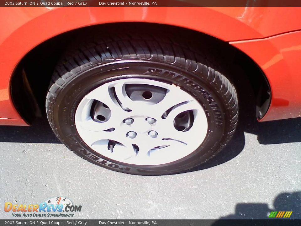 2003 Saturn ION 2 Quad Coupe Red / Gray Photo #15