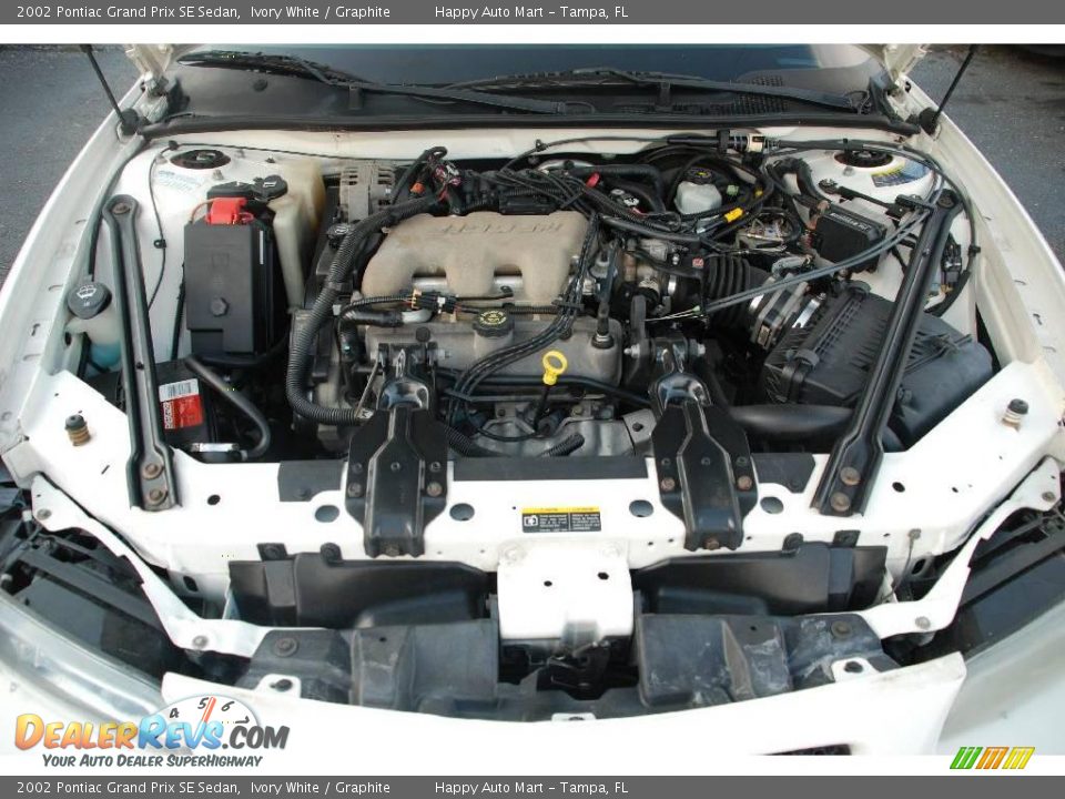 2002 Pontiac Grand Prix SE Sedan Ivory White / Graphite Photo #20