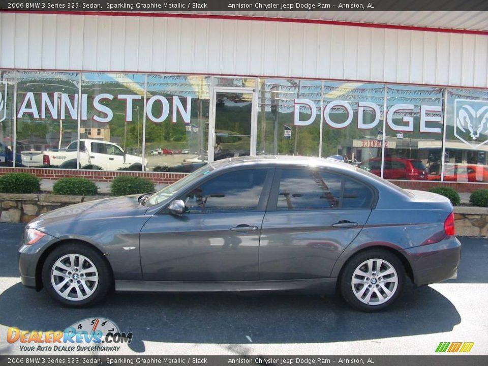 2006 BMW 3 Series 325i Sedan Sparkling Graphite Metallic / Black Photo #1