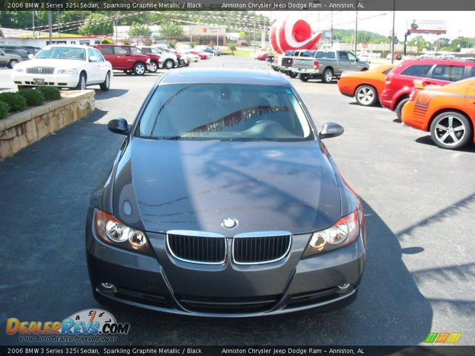 2006 BMW 3 Series 325i Sedan Sparkling Graphite Metallic / Black Photo #3
