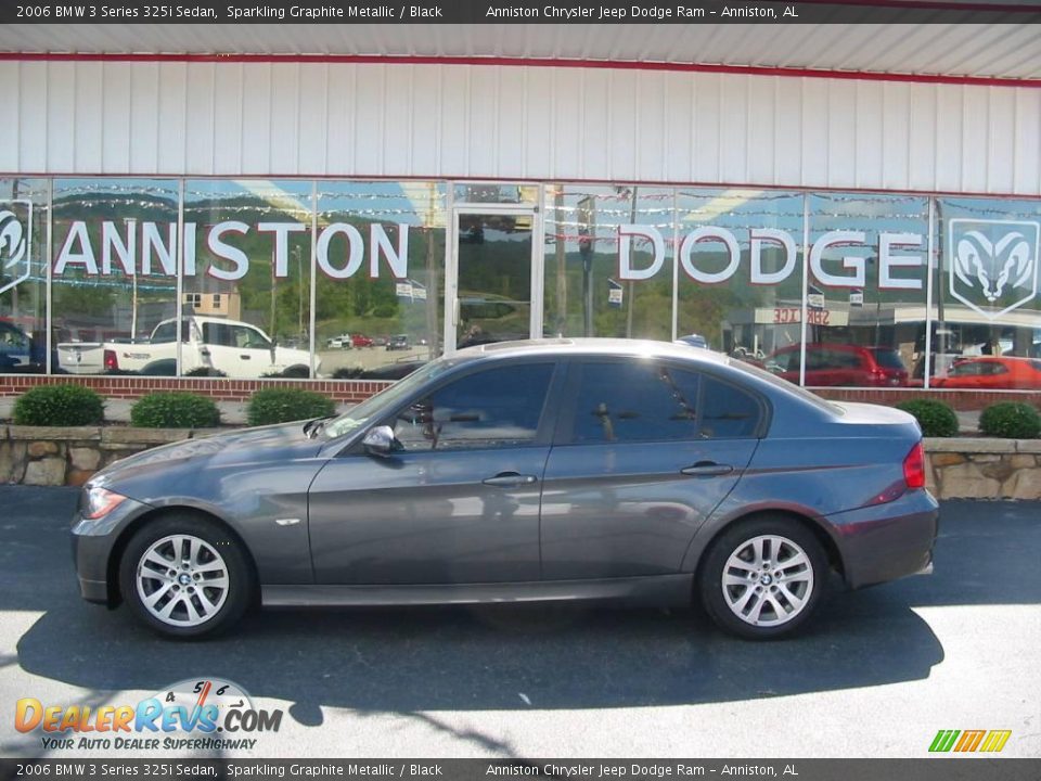 2006 BMW 3 Series 325i Sedan Sparkling Graphite Metallic / Black Photo #4