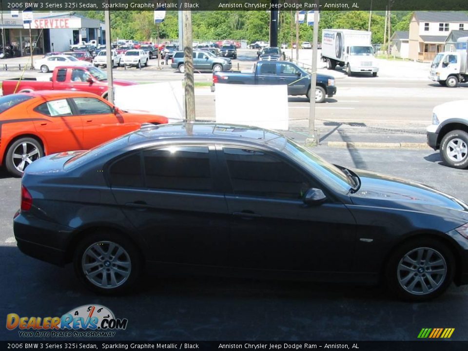 2006 BMW 3 Series 325i Sedan Sparkling Graphite Metallic / Black Photo #6