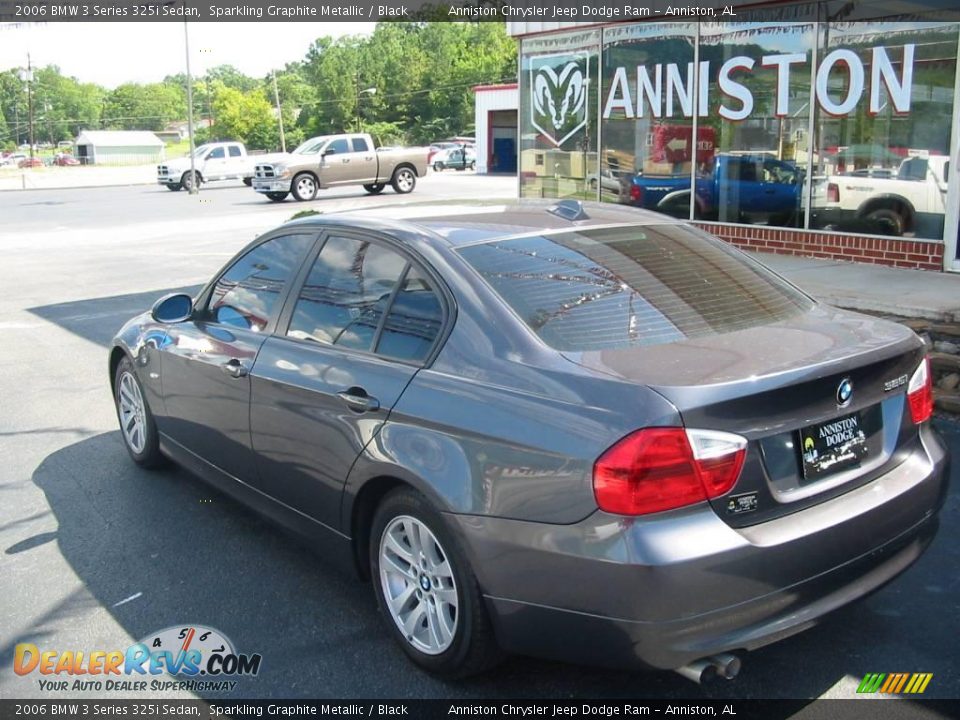 2006 BMW 3 Series 325i Sedan Sparkling Graphite Metallic / Black Photo #7