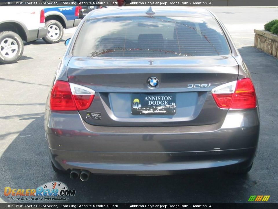 2006 BMW 3 Series 325i Sedan Sparkling Graphite Metallic / Black Photo #8