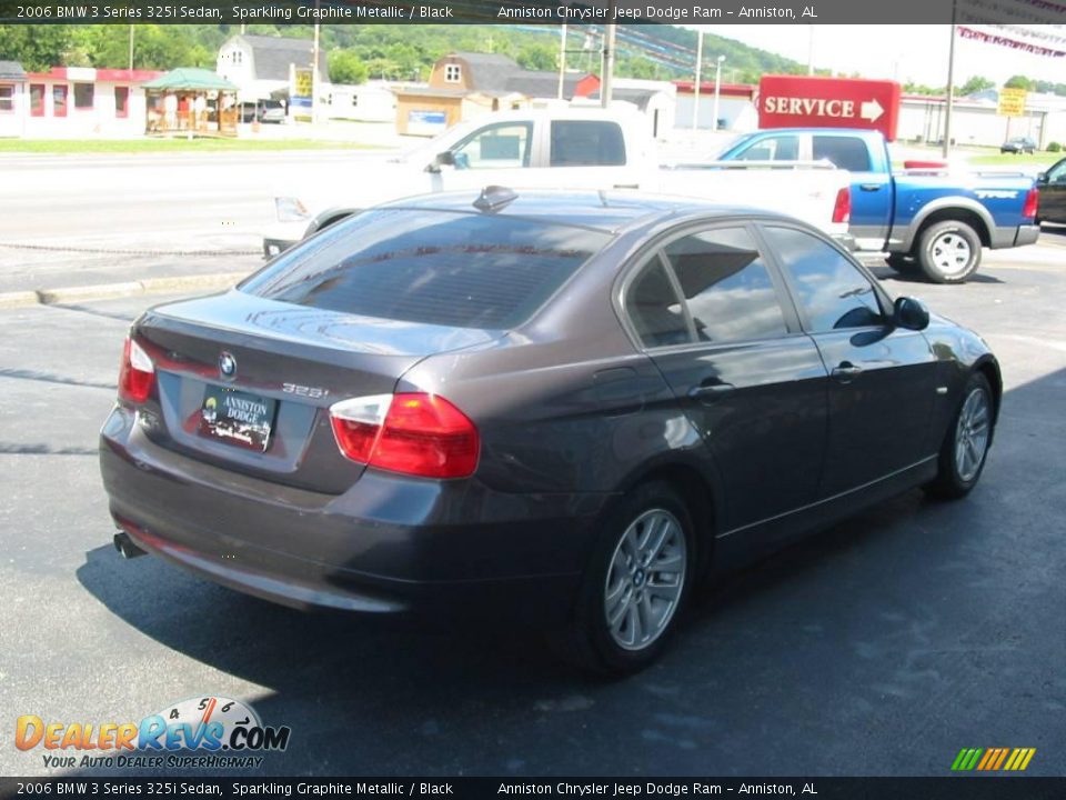 2006 BMW 3 Series 325i Sedan Sparkling Graphite Metallic / Black Photo #9