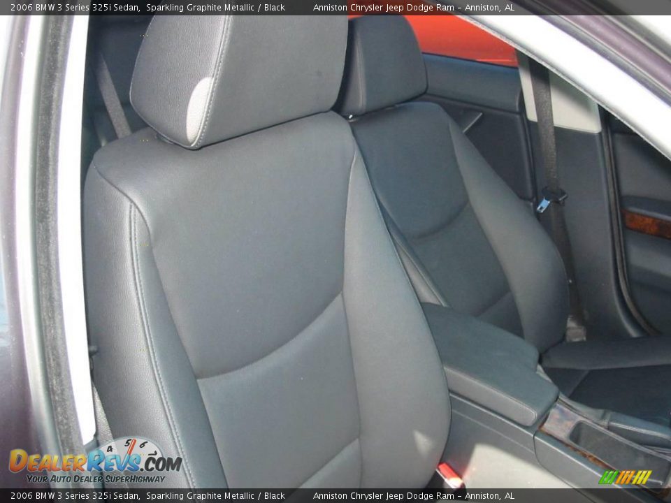 2006 BMW 3 Series 325i Sedan Sparkling Graphite Metallic / Black Photo #11