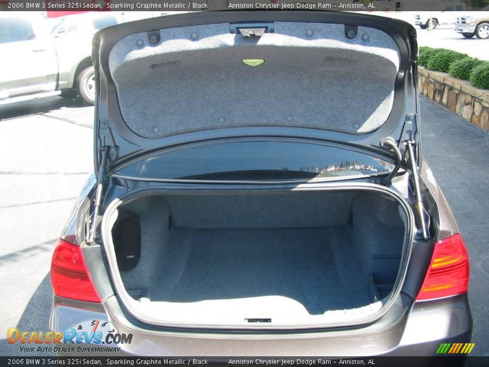 2006 BMW 3 Series 325i Sedan Sparkling Graphite Metallic / Black Photo #13