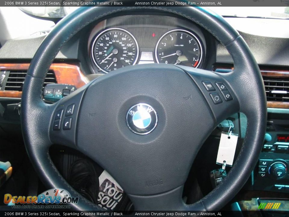 2006 BMW 3 Series 325i Sedan Sparkling Graphite Metallic / Black Photo #20
