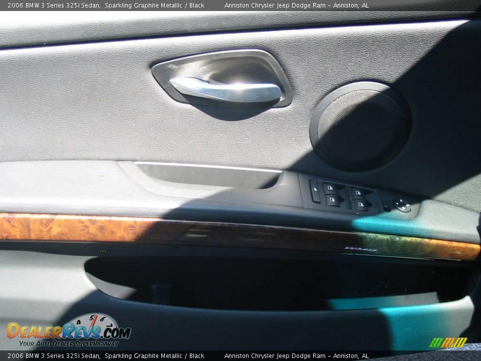2006 BMW 3 Series 325i Sedan Sparkling Graphite Metallic / Black Photo #21