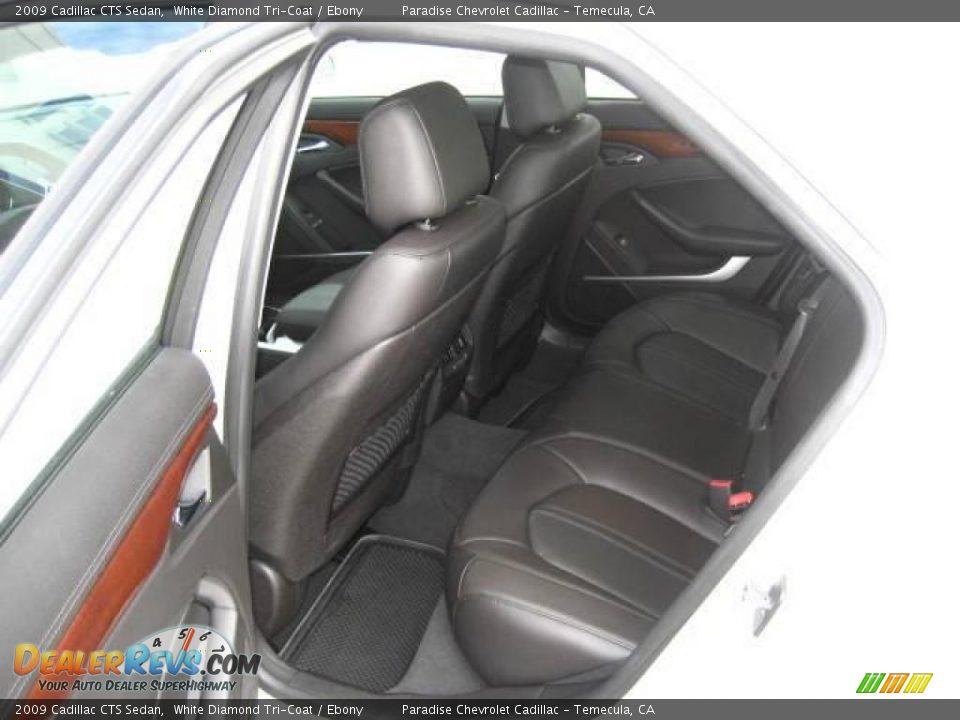 2009 Cadillac CTS Sedan White Diamond Tri-Coat / Ebony Photo #5