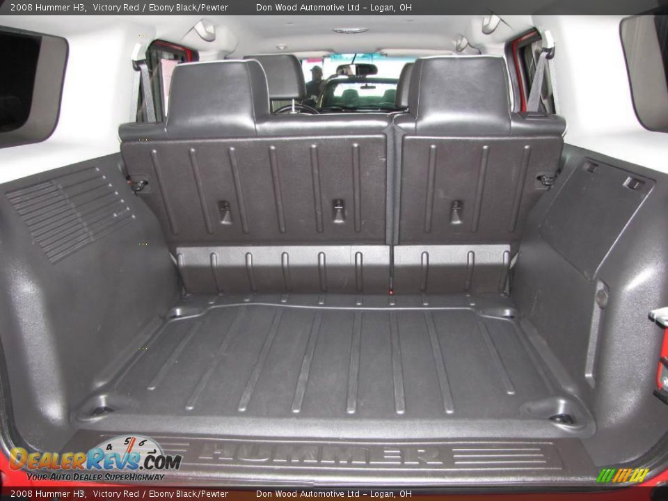 2008 Hummer H3 Victory Red / Ebony Black/Pewter Photo #7