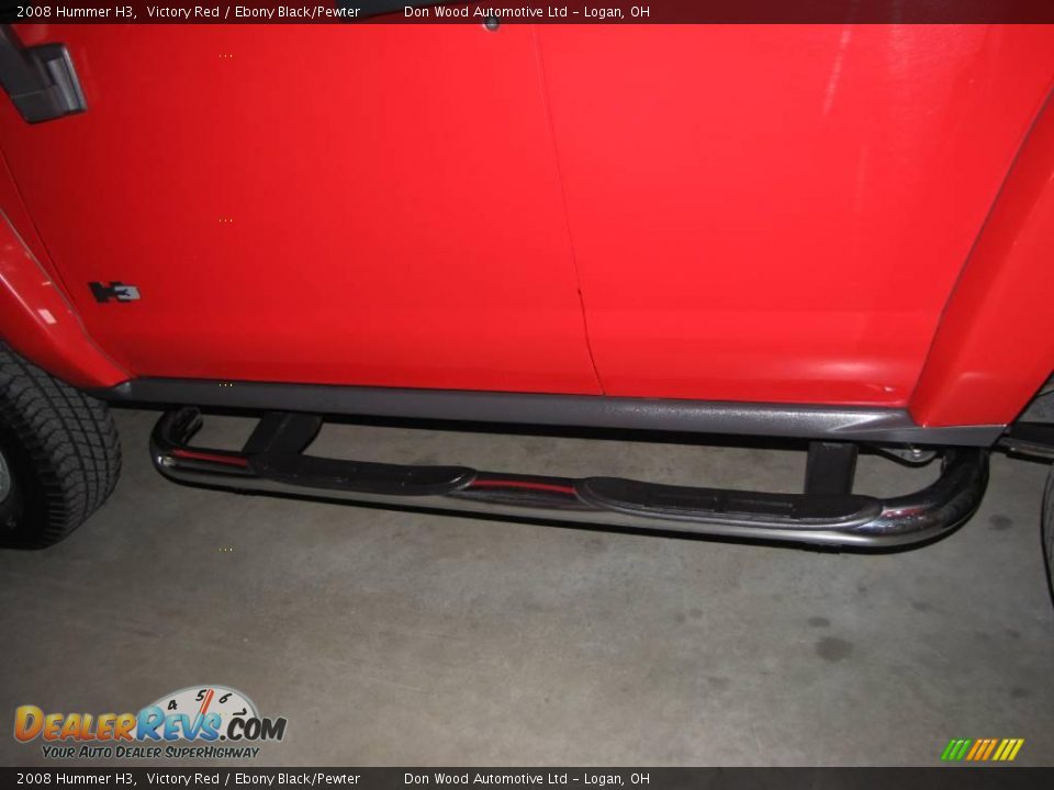 2008 Hummer H3 Victory Red / Ebony Black/Pewter Photo #8