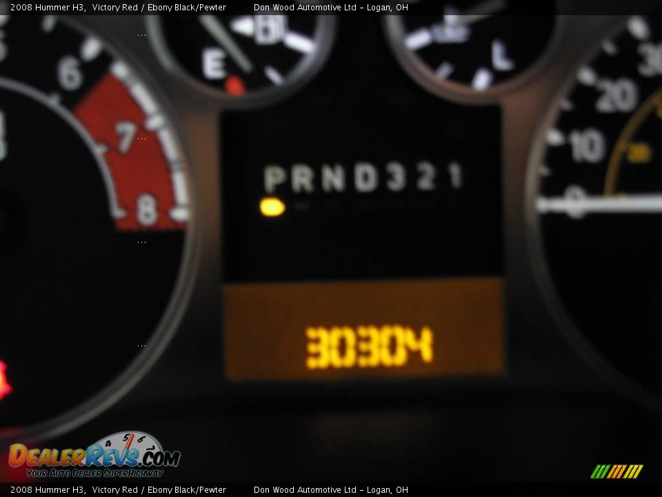 2008 Hummer H3 Victory Red / Ebony Black/Pewter Photo #10
