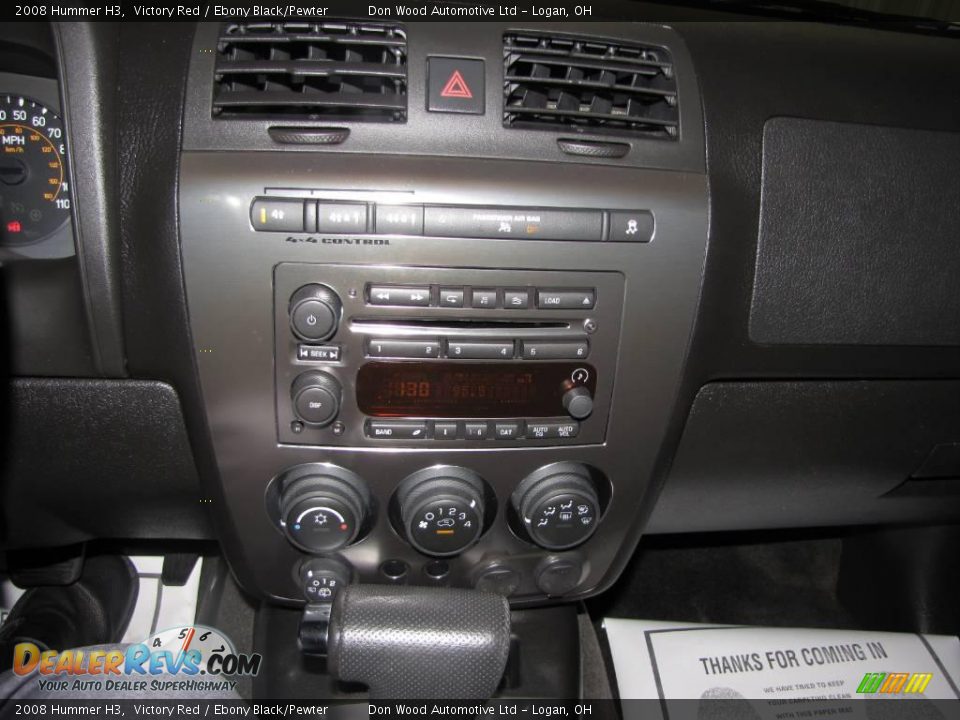 2008 Hummer H3 Victory Red / Ebony Black/Pewter Photo #11