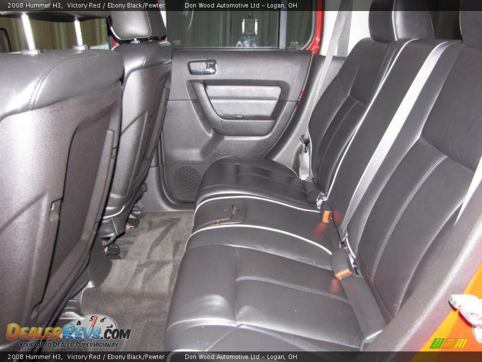 2008 Hummer H3 Victory Red / Ebony Black/Pewter Photo #15