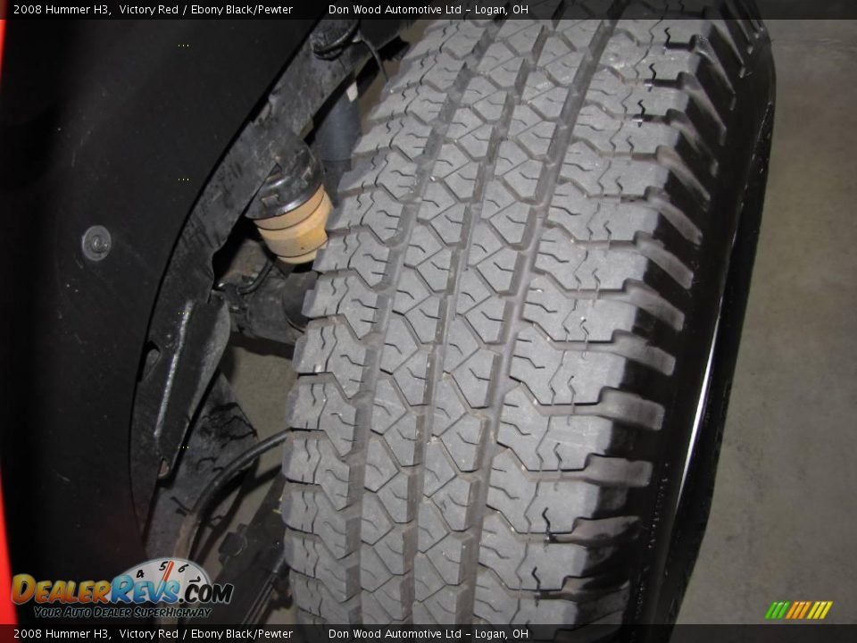 2008 Hummer H3 Victory Red / Ebony Black/Pewter Photo #20