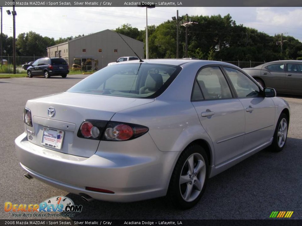 2008 Mazda MAZDA6 i Sport Sedan Silver Metallic / Gray Photo #3