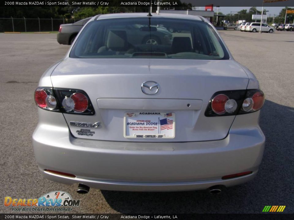 2008 Mazda MAZDA6 i Sport Sedan Silver Metallic / Gray Photo #4