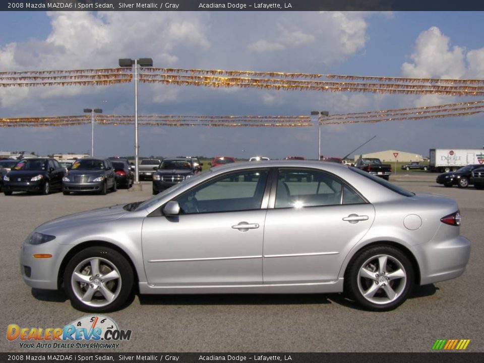 2008 Mazda MAZDA6 i Sport Sedan Silver Metallic / Gray Photo #6