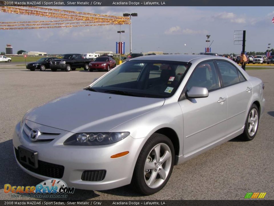 2008 Mazda MAZDA6 i Sport Sedan Silver Metallic / Gray Photo #7
