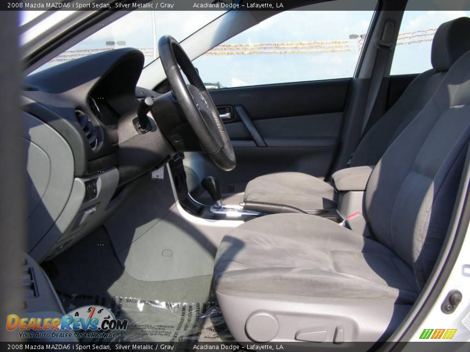 2008 Mazda MAZDA6 i Sport Sedan Silver Metallic / Gray Photo #9