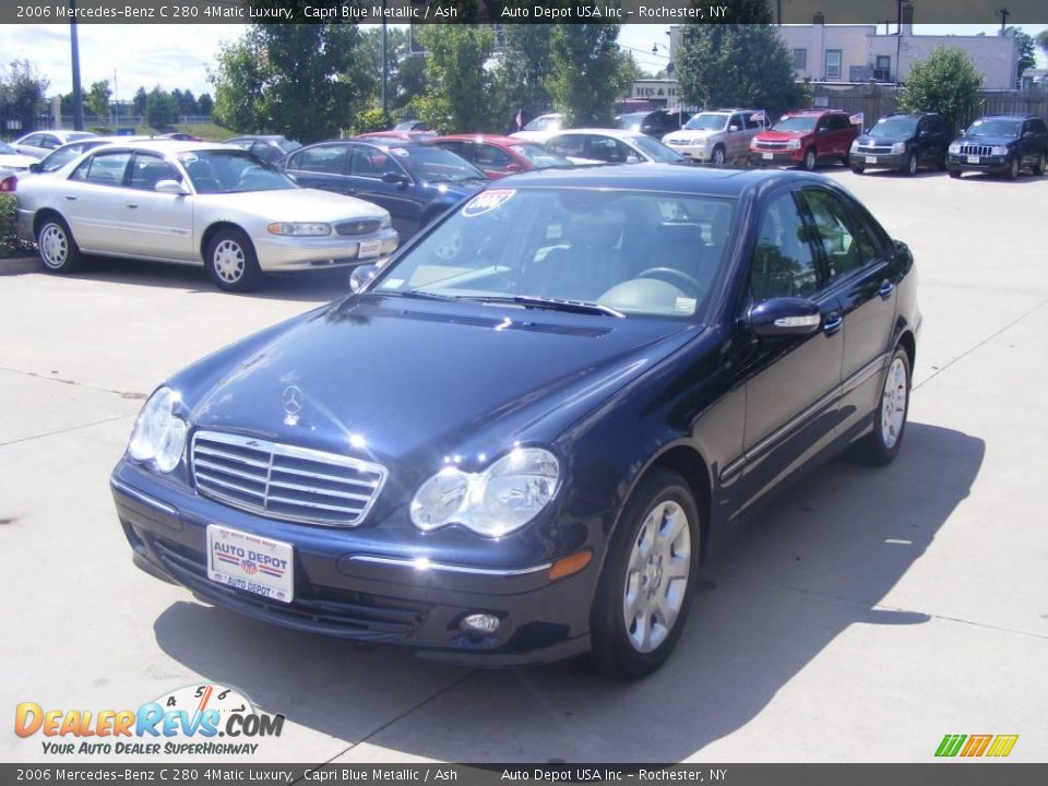 2006 Mercedes-Benz C 280 4Matic Luxury Capri Blue Metallic / Ash Photo #4