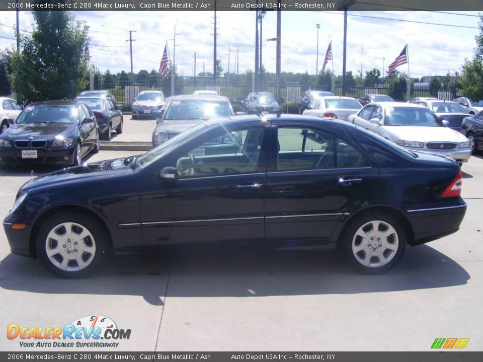 2006 Mercedes-Benz C 280 4Matic Luxury Capri Blue Metallic / Ash Photo #5