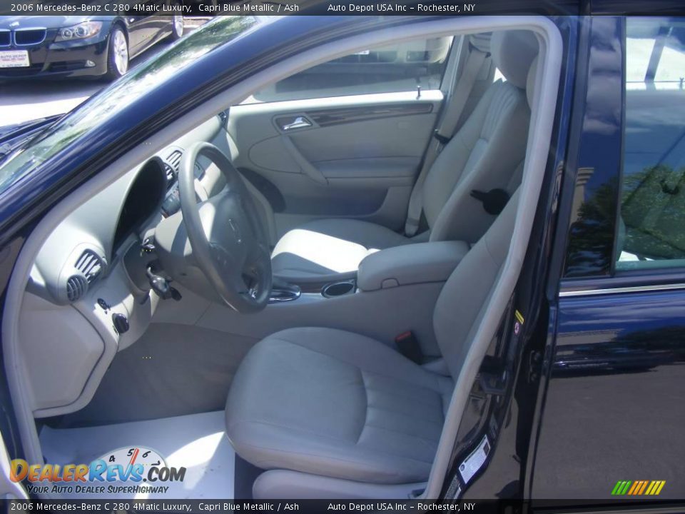 2006 Mercedes-Benz C 280 4Matic Luxury Capri Blue Metallic / Ash Photo #7