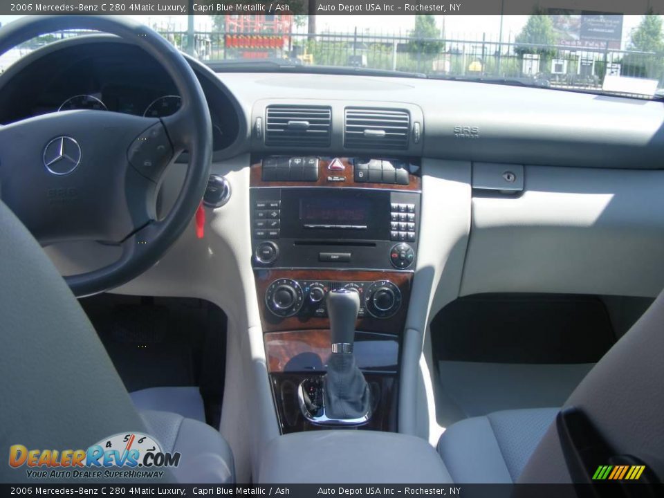 2006 Mercedes-Benz C 280 4Matic Luxury Capri Blue Metallic / Ash Photo #10