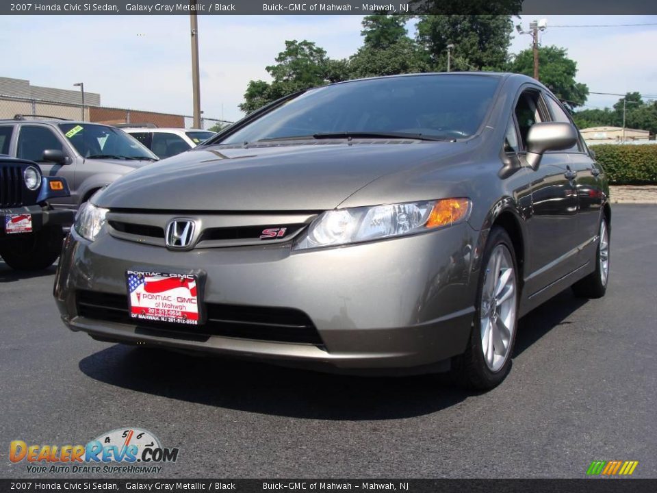 2007 Honda Civic Si Sedan Galaxy Gray Metallic / Black Photo #1