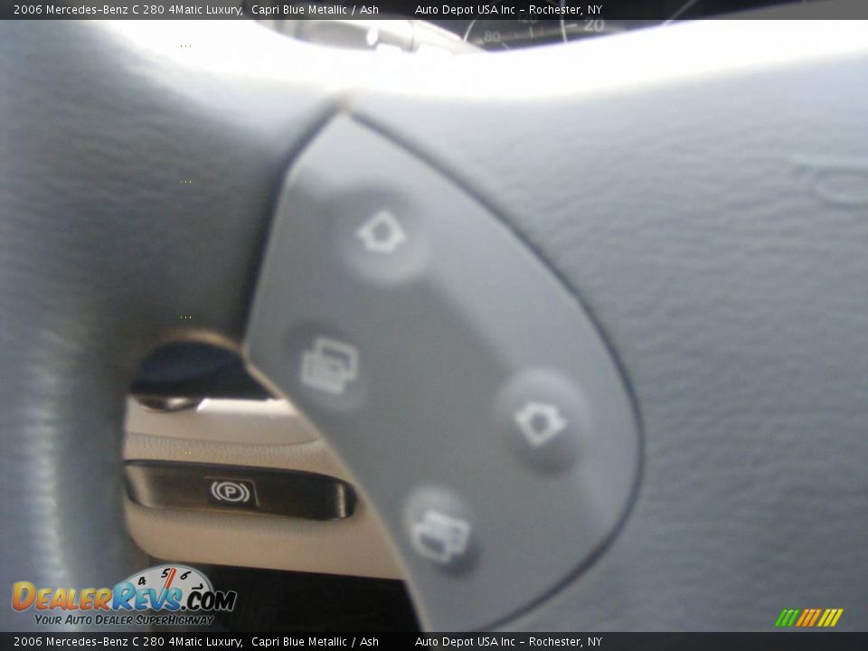 2006 Mercedes-Benz C 280 4Matic Luxury Capri Blue Metallic / Ash Photo #14