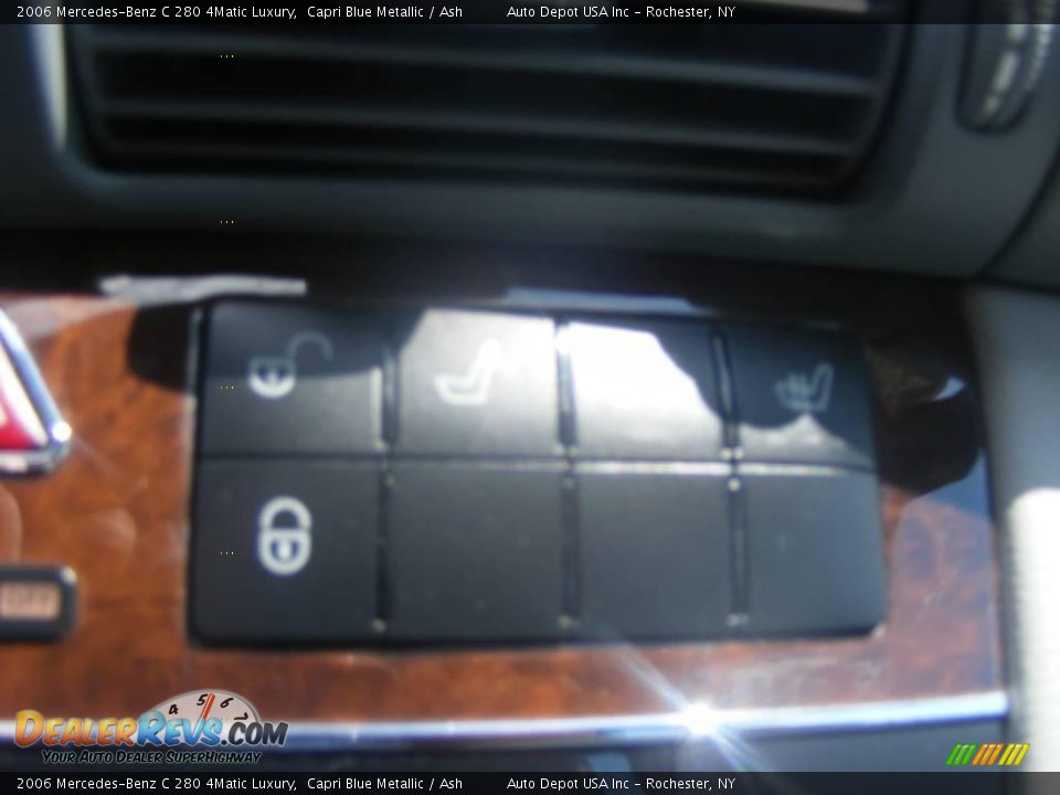 2006 Mercedes-Benz C 280 4Matic Luxury Capri Blue Metallic / Ash Photo #18