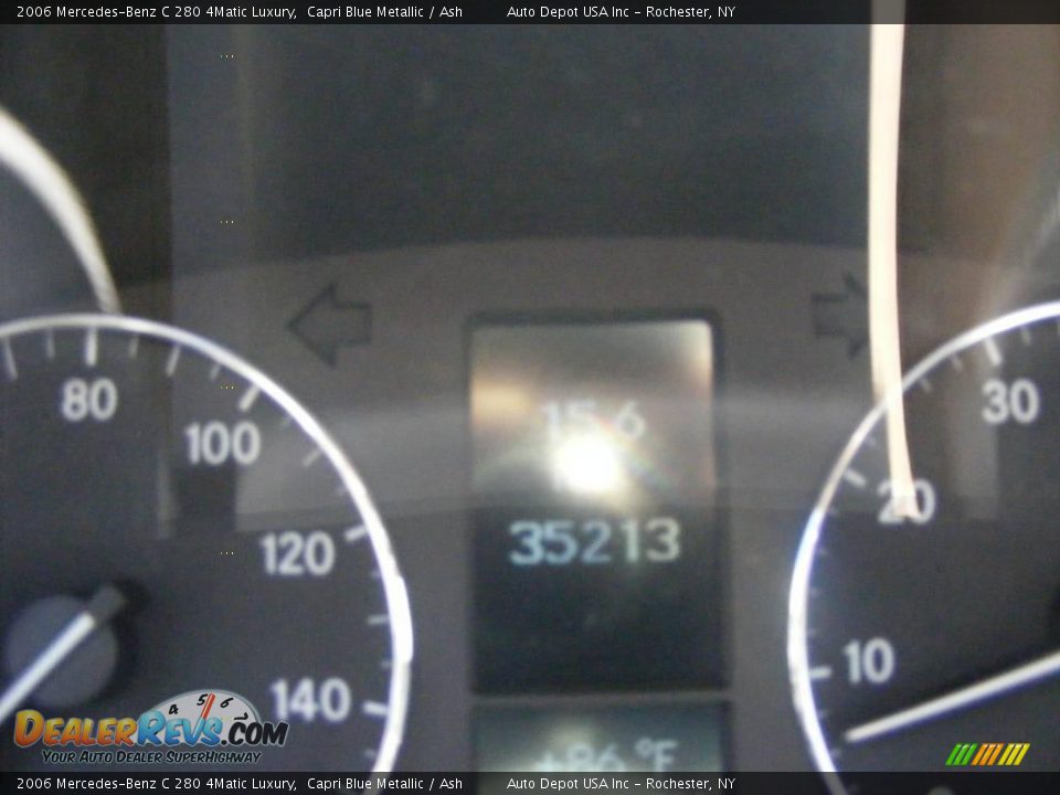 2006 Mercedes-Benz C 280 4Matic Luxury Capri Blue Metallic / Ash Photo #19