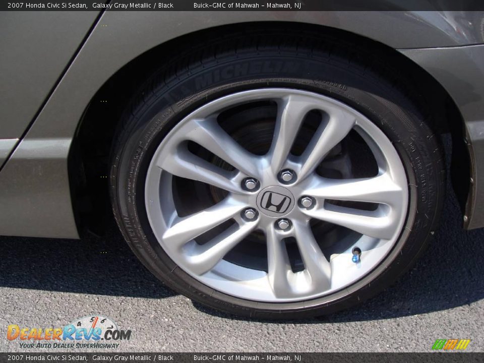 2007 Honda Civic Si Sedan Galaxy Gray Metallic / Black Photo #8