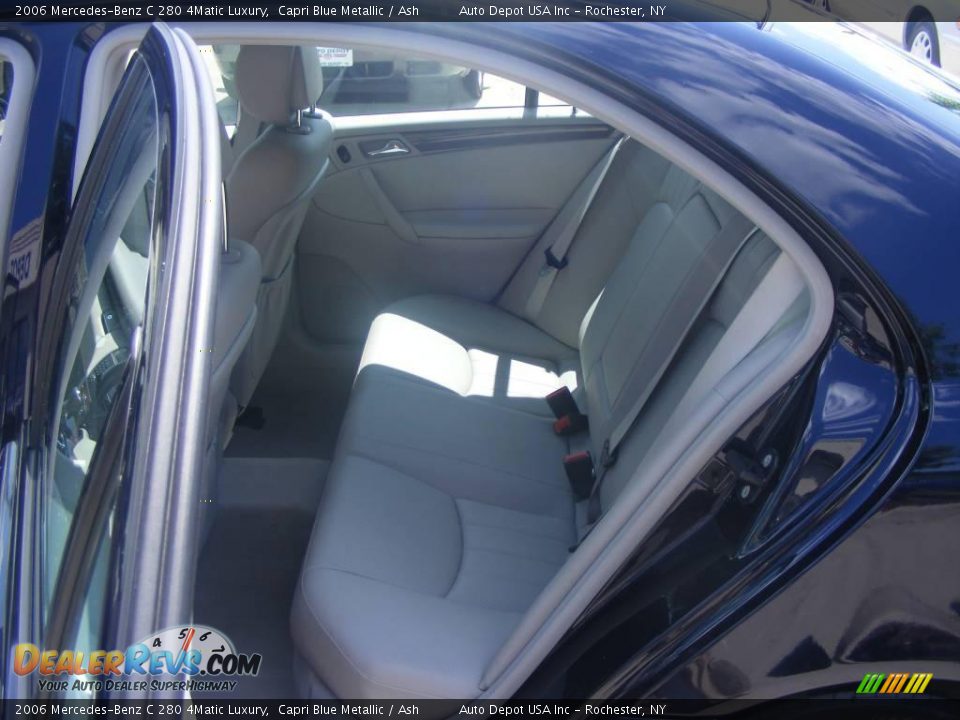 2006 Mercedes-Benz C 280 4Matic Luxury Capri Blue Metallic / Ash Photo #21
