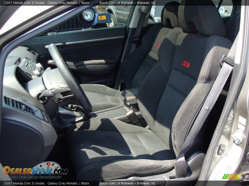 2007 Honda Civic Si Sedan Galaxy Gray Metallic / Black Photo #14