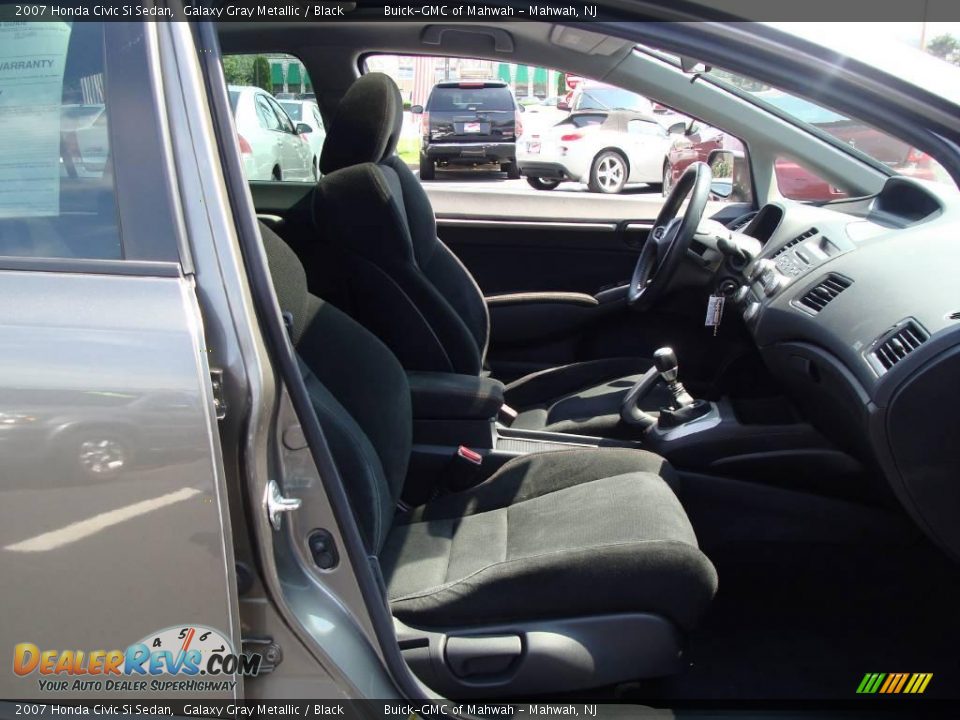 2007 Honda Civic Si Sedan Galaxy Gray Metallic / Black Photo #15