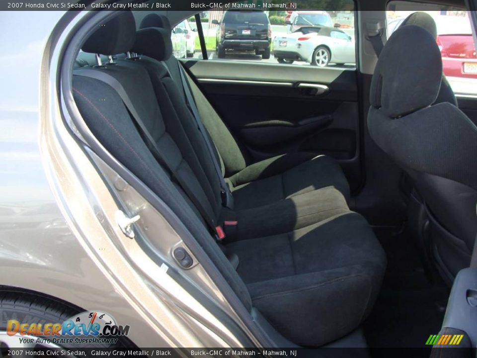 2007 Honda Civic Si Sedan Galaxy Gray Metallic / Black Photo #16
