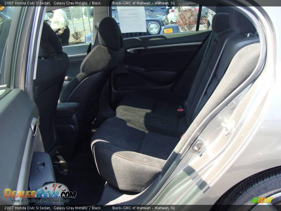 2007 Honda Civic Si Sedan Galaxy Gray Metallic / Black Photo #17