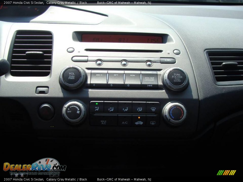 2007 Honda Civic Si Sedan Galaxy Gray Metallic / Black Photo #20